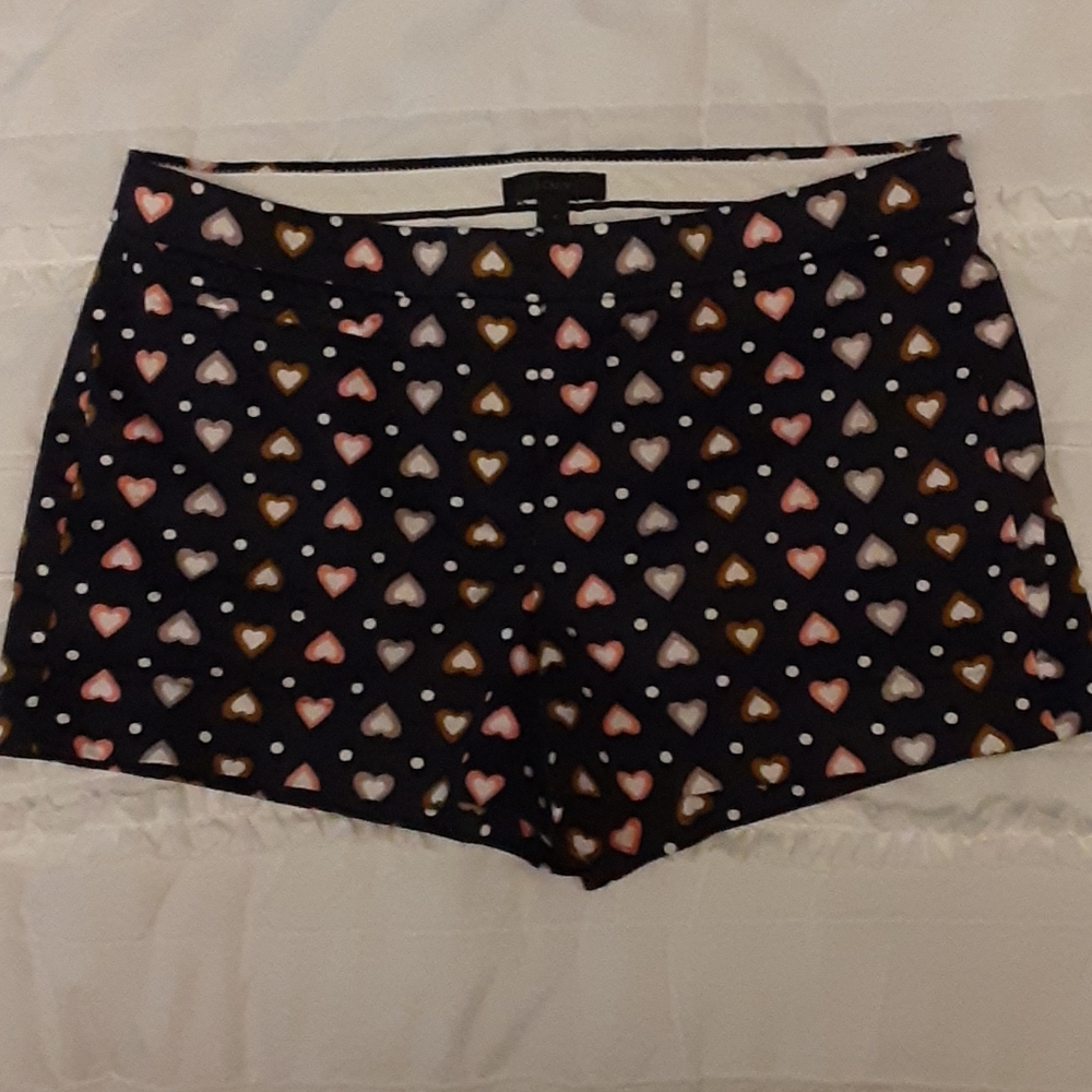 Adorable J.Crew shorts with heart print